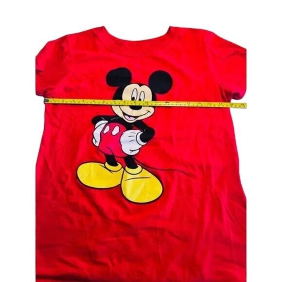 Disney Womens Red Mickey Mouse Graphic Tee Large - Picture 5 of 7